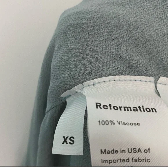 Reformation Elegant Gray Ruffle Maxi Dress - Picture 5 of 7